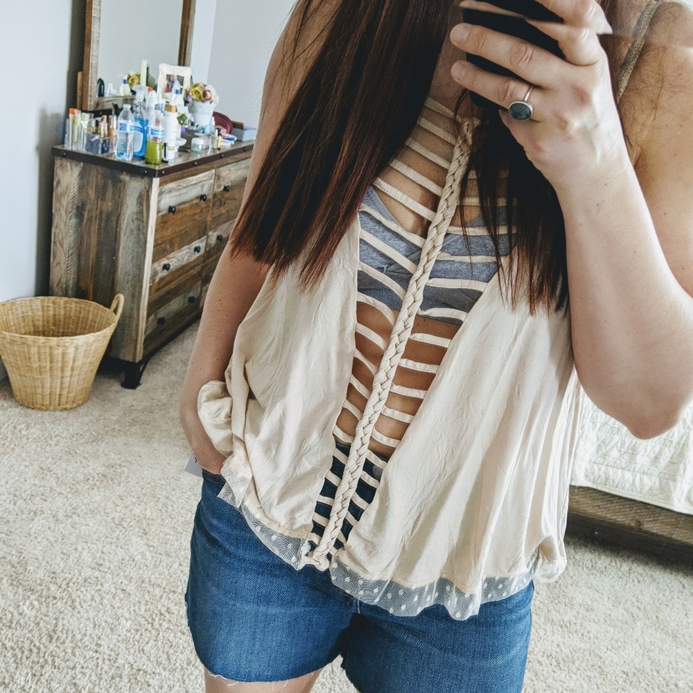 🆕🌿BOHO POL BOUTIQUE BRAIDED TANK🌿 - Picture 6 of 6